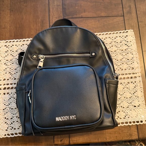 Madden NYC Black Women's Backpack - Picture 1 of 4